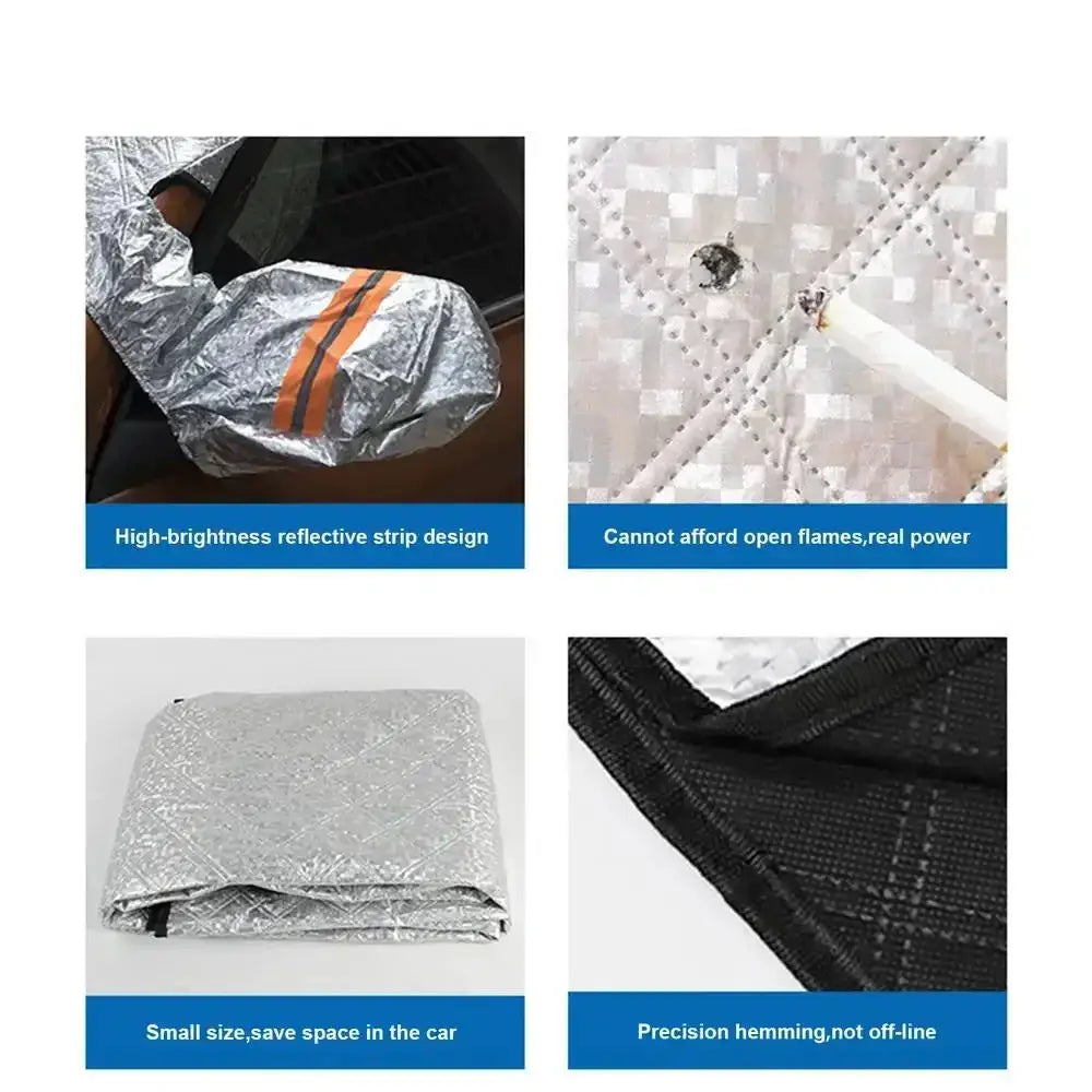 Car Windshield Snow & Ice Protector – Front/Rear Winter / Sunshade Cover - HBC