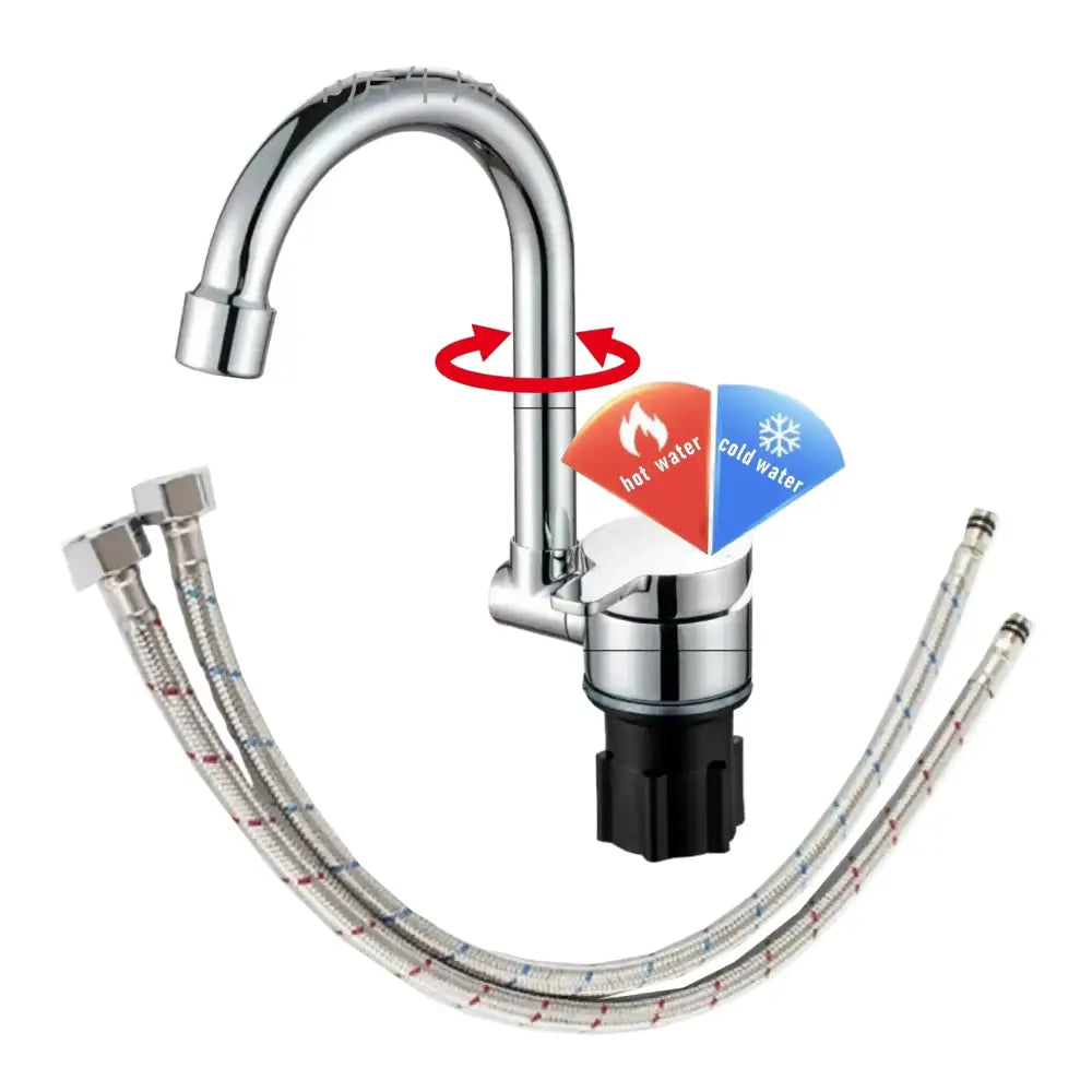 Caravan Chrome Shower Mixer – 12mm Push Fit - SHOWER MIXER - HBC