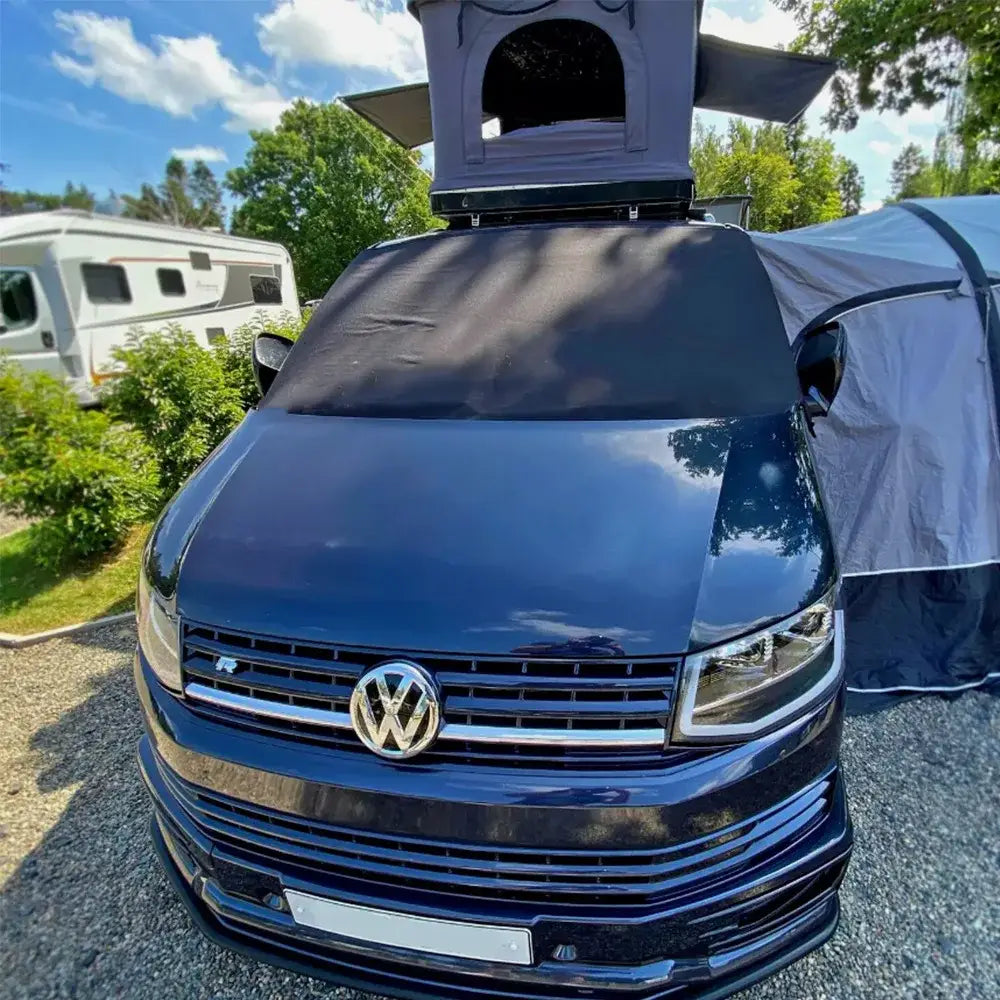 Caravan Motorhome Bonnet & Tailgate Protector Cover (Black & Gray) - HBC