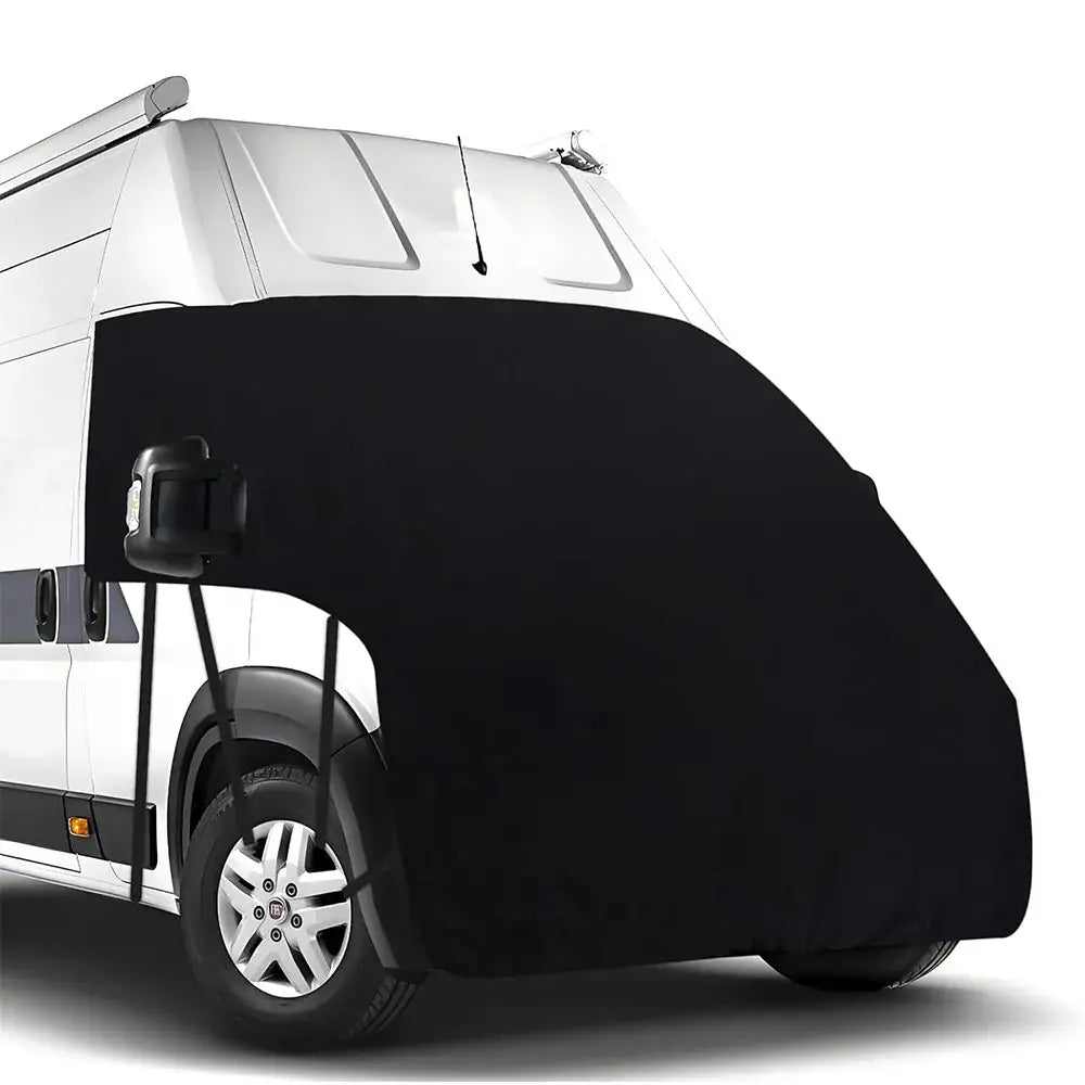 Caravan Motorhome Bonnet & Tailgate Protector Cover (Black & Gray) - RV Cover / Gray - HBC