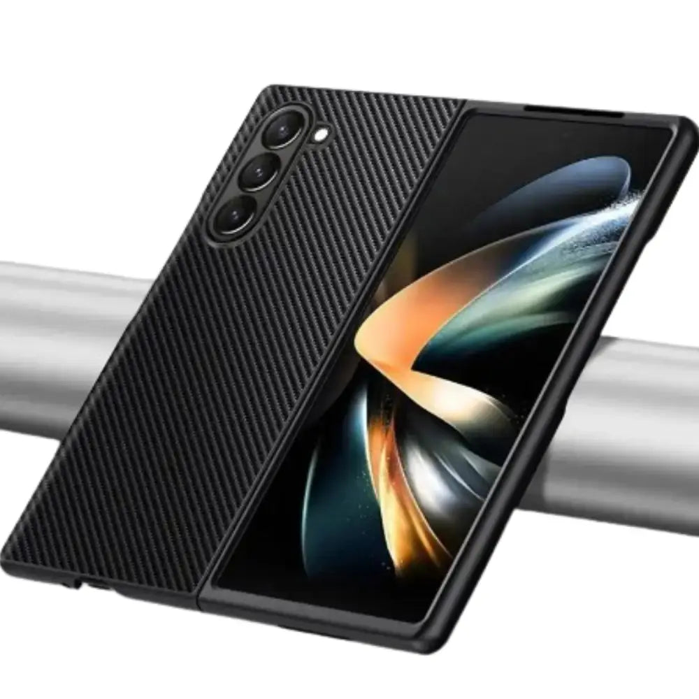 Carbon Fiber & Leather Case for Samsung Galaxy Z Fold 6/5/4/3 - 9eight5