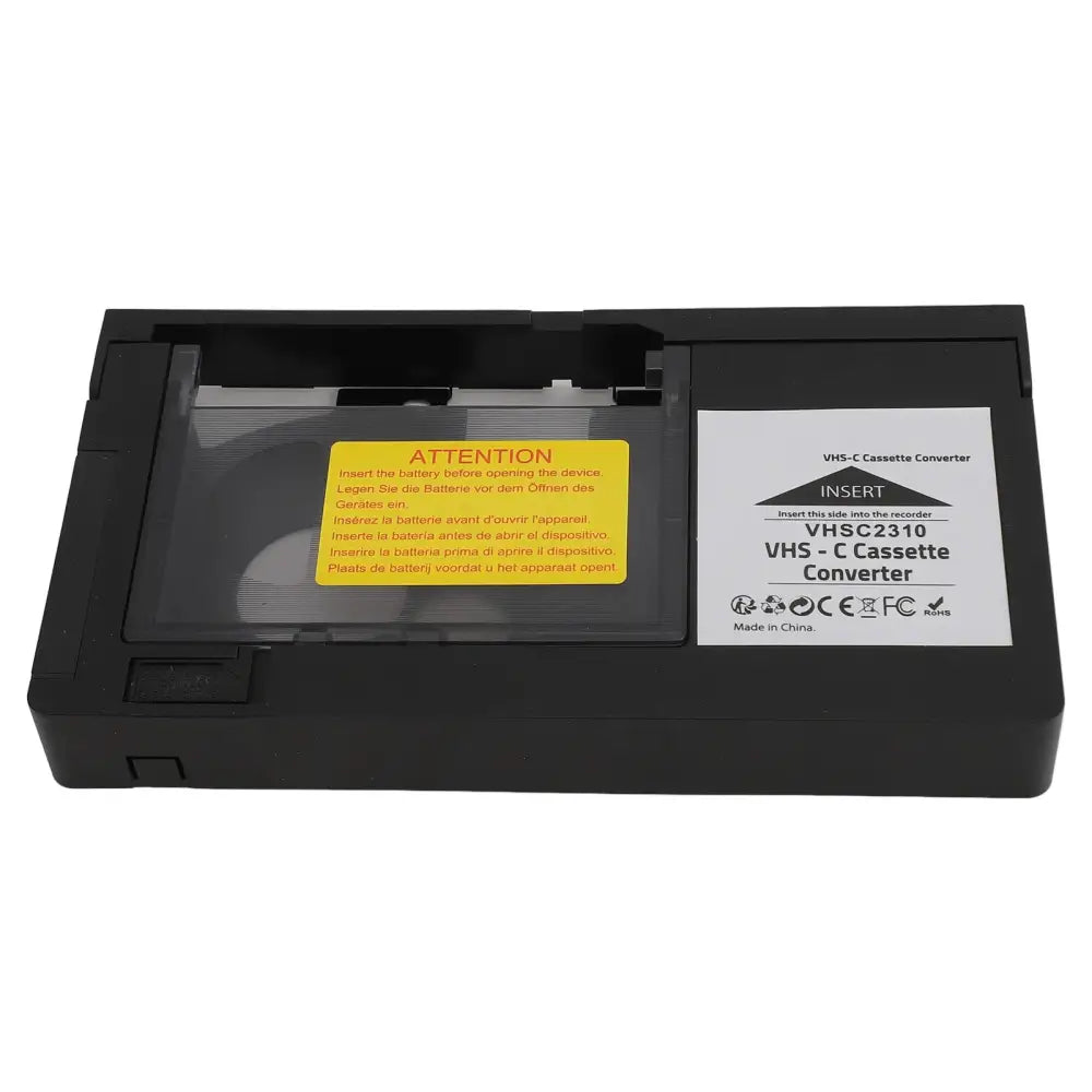 Cassette Converter Simple Playback Recording Camcorders Cassette Adapter Easy for S‑VHS‑C S‑VHS Tapes Cassette Adapter