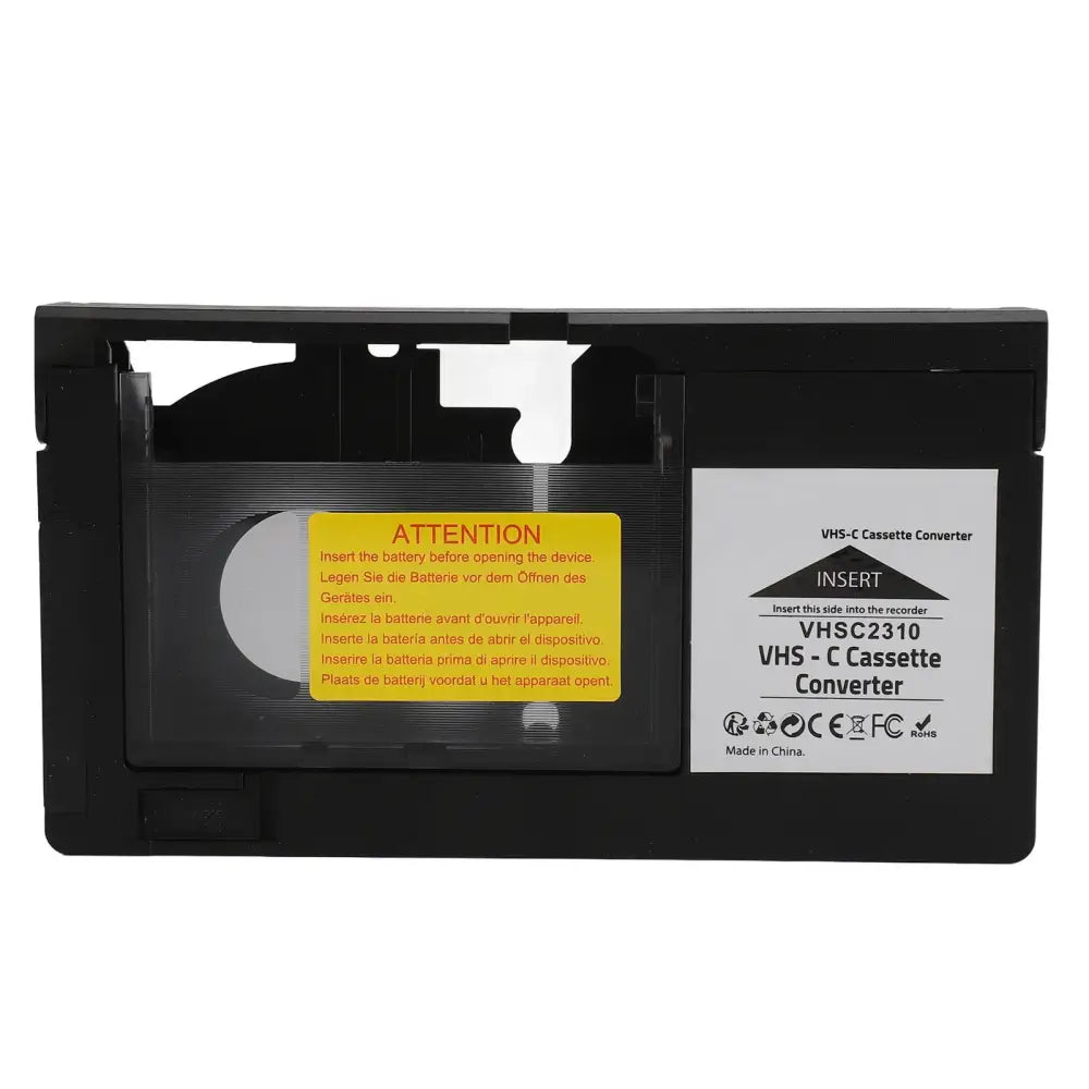 Cassette Converter Simple Playback Recording Camcorders Cassette Adapter Easy for S‑VHS‑C S‑VHS Tapes Cassette Adapter