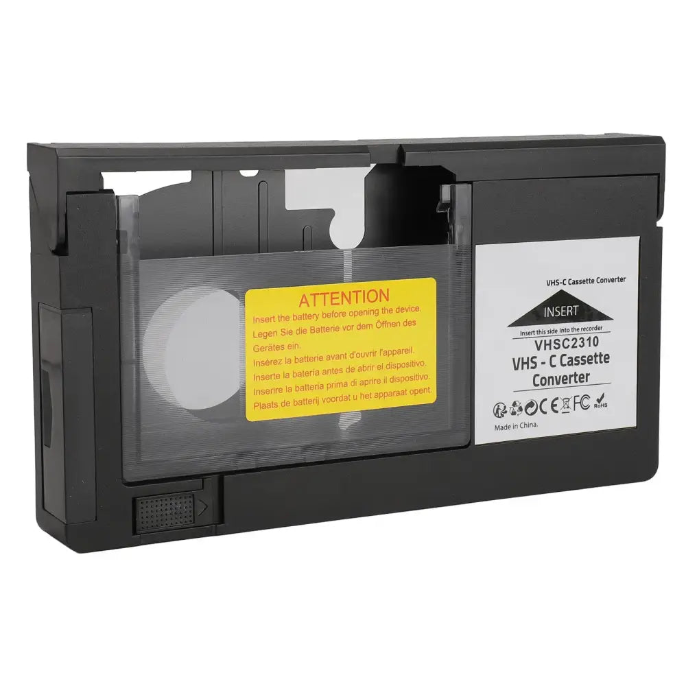 Cassette Converter Simple Playback Recording Camcorders Cassette Adapter Easy for S‑VHS‑C S‑VHS Tapes Cassette Adapter