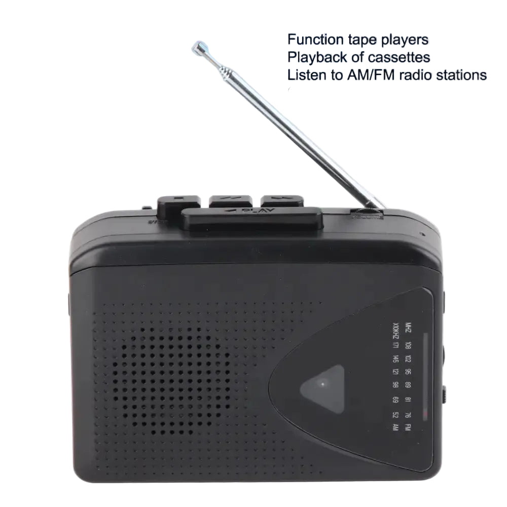 Cassette Player Tape Player Portable Cassette Player Classic Multifunction Supports AM FM Radio Stereo Compact Tape