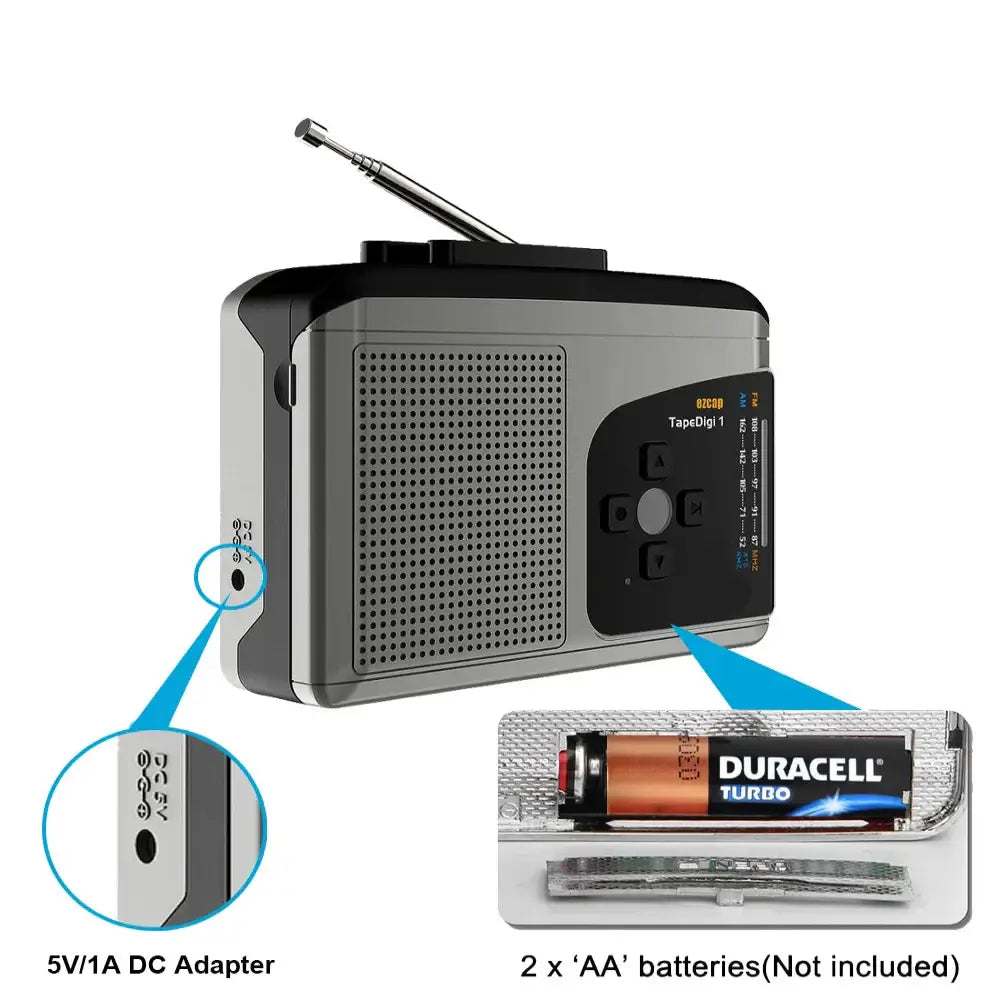 Cassette Walkman with MP3 & Radio - Radio / MP3 Converter - SS