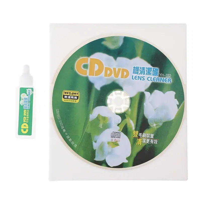 CD VCD DVD Player Lens Cleaner Dust Dirt Removal Cleaning Fluids Disc Restor - one size