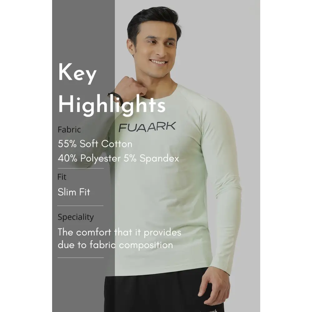 Chase Full Sleeves T-shirt Lime - Tshirts
