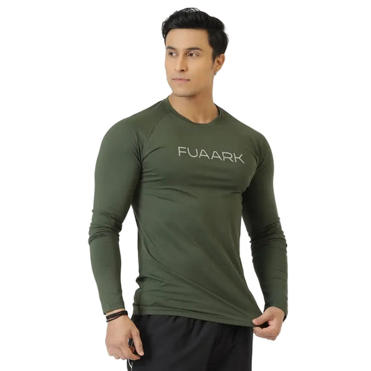 Chase Full Sleeves T-shirt Olive - Tshirts