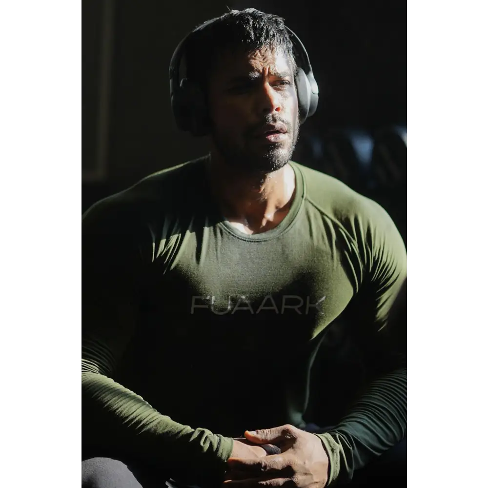 Chase Full Sleeves T-shirt Olive - Tshirts