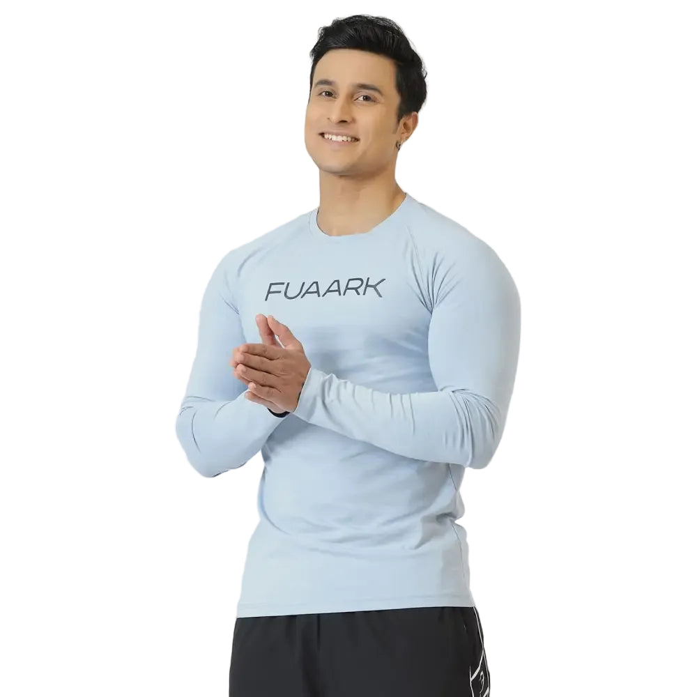 Chase Full Sleeves T-shirt Sky Blue - Tshirts