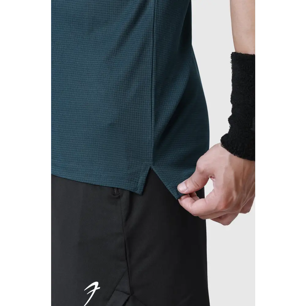 Checks Running T-shirt Bottle Green - Tshirts