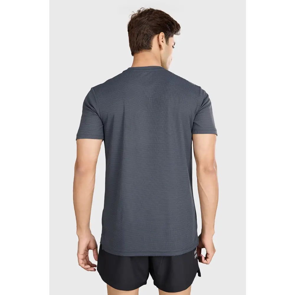 Checks Running T-shirt Grey - Tshirts