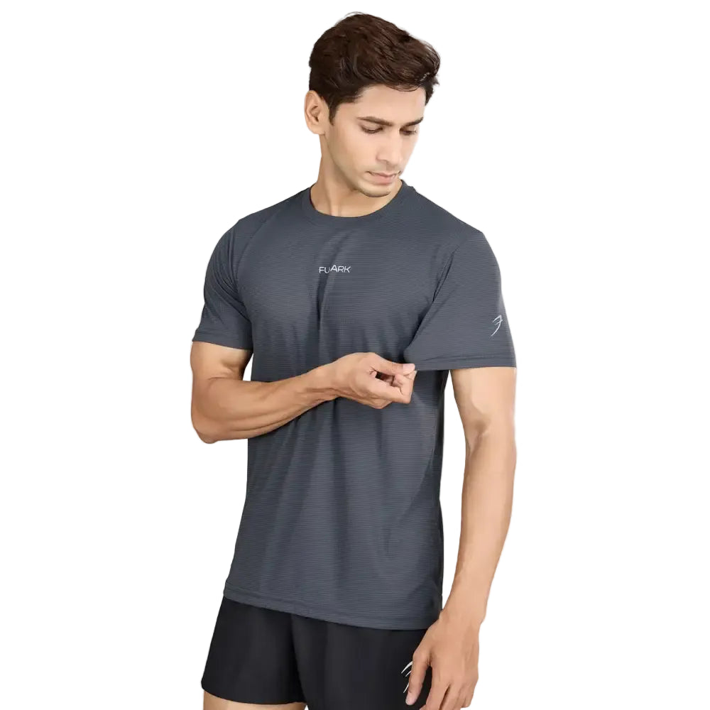 Checks Running T-shirt Grey - Tshirts