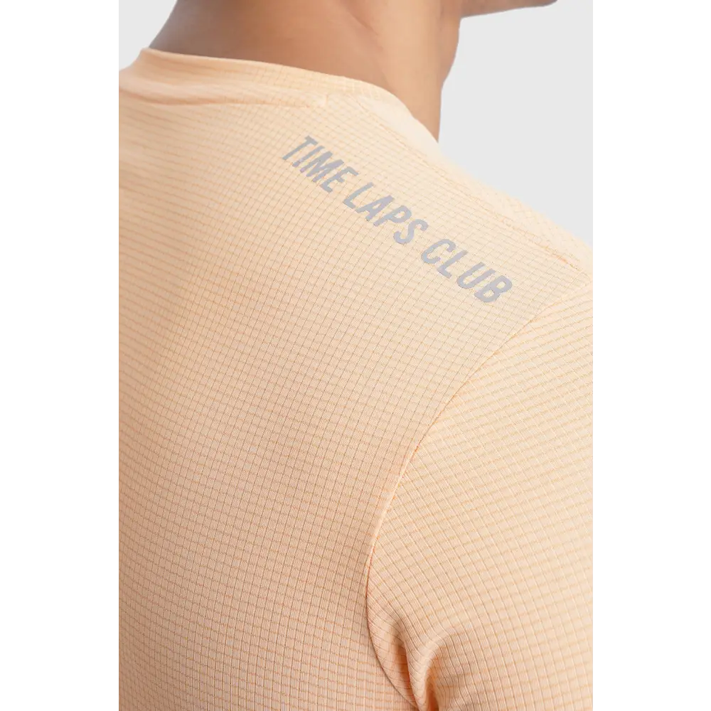 Checks Running T-shirt Peach - Tshirts