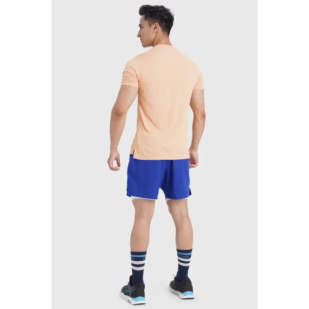 Checks Running T-shirt Peach - Tshirts