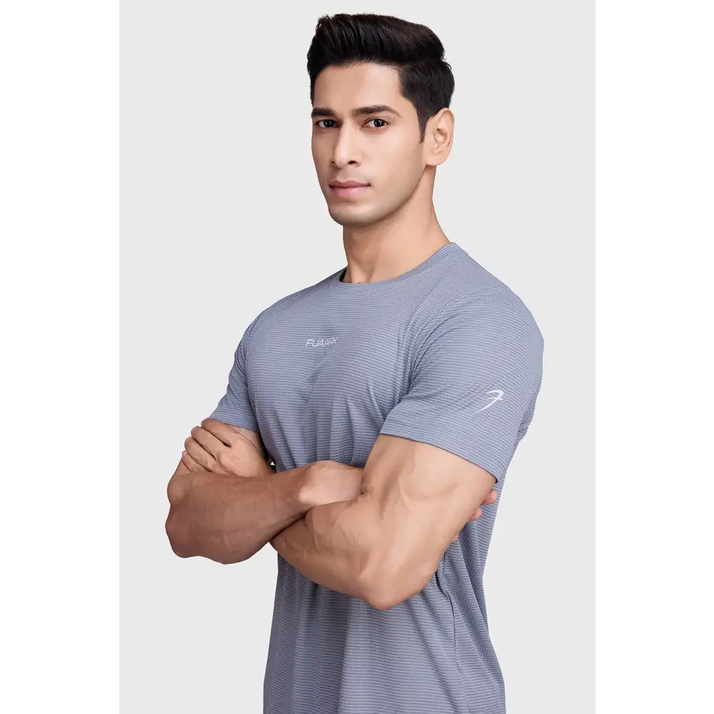 Checks Running T-shirt Ultimate Grey - Tshirts