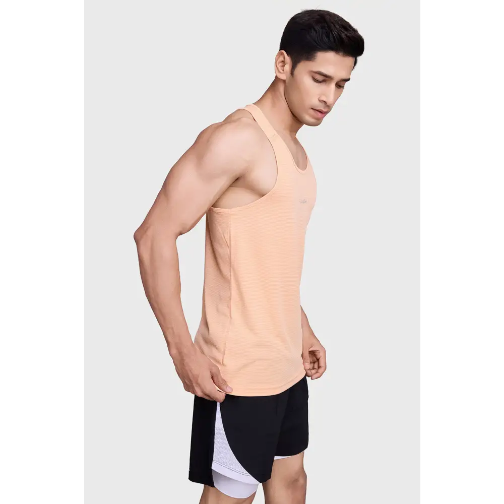 Checks Running Tank Peach - Vest