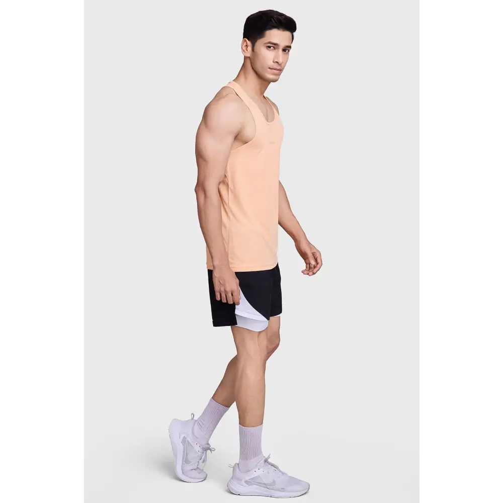 Checks Running Tank Peach - Vest