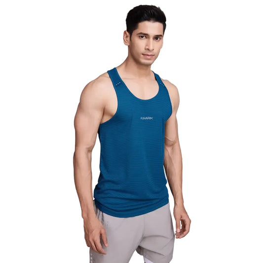 Checks Running Tank Teal - Vest