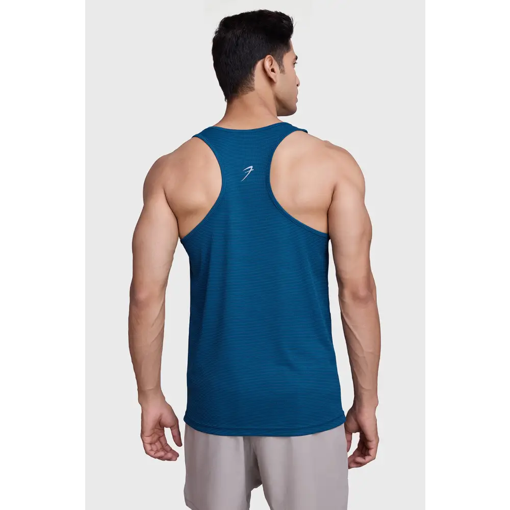 Checks Running Tank Teal - Vest