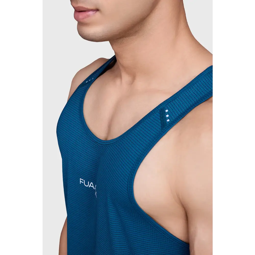 Checks Running Tank Teal - Vest