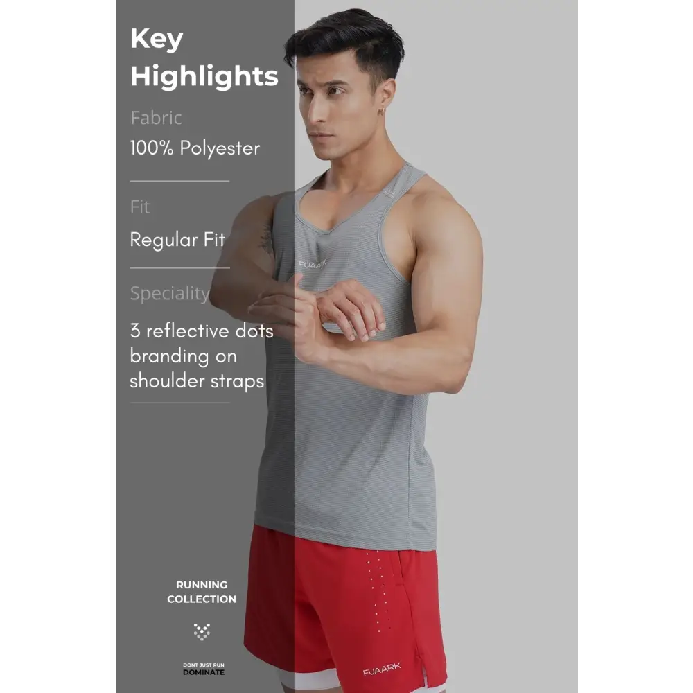 Checks Running Tank Ultimate Grey - Vest