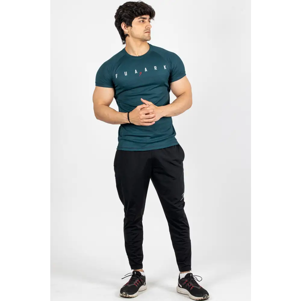 Checks T-shirt Bottle Green - Tshirts