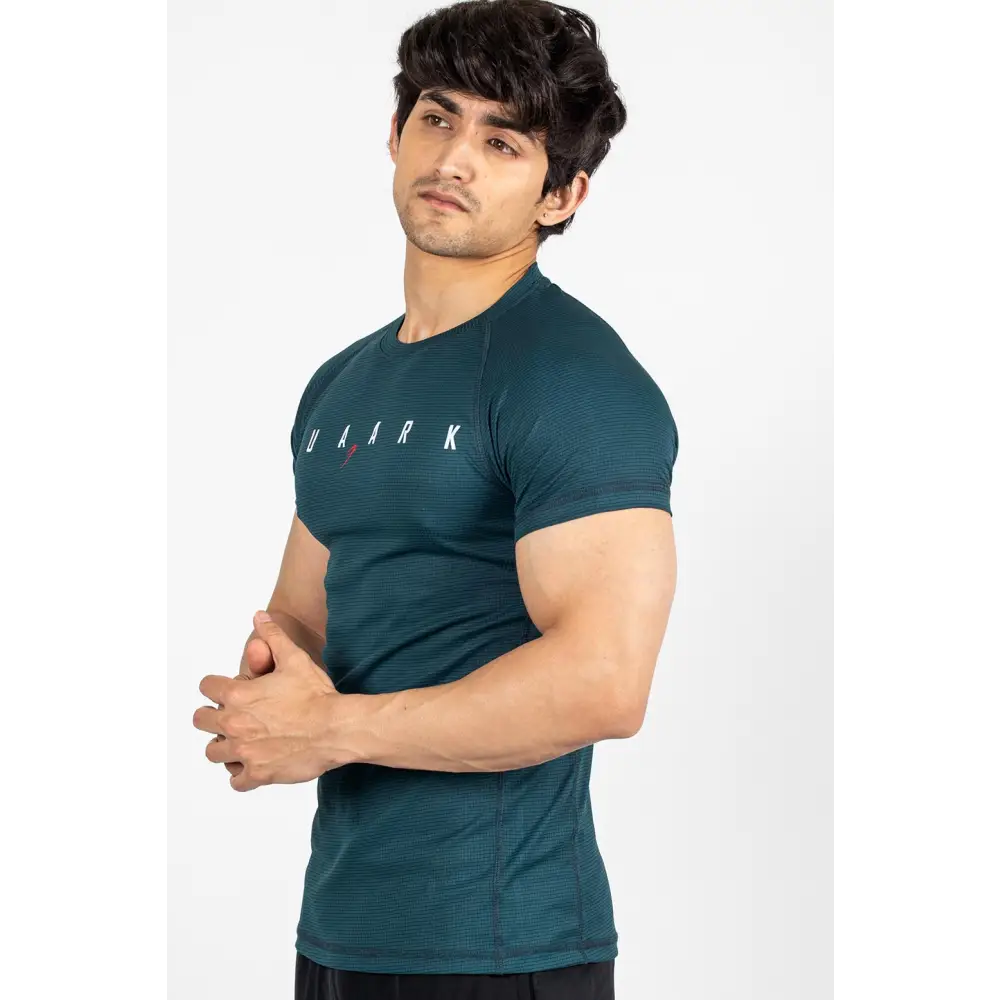 Checks T-shirt Bottle Green - Tshirts