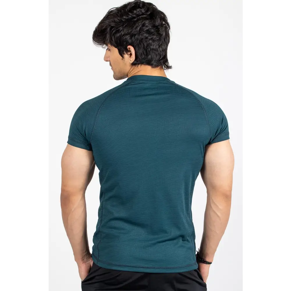 Checks T-shirt Bottle Green - Tshirts