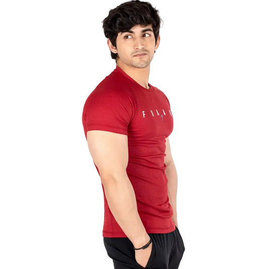 Checks T-shirt Maroon - Tshirts