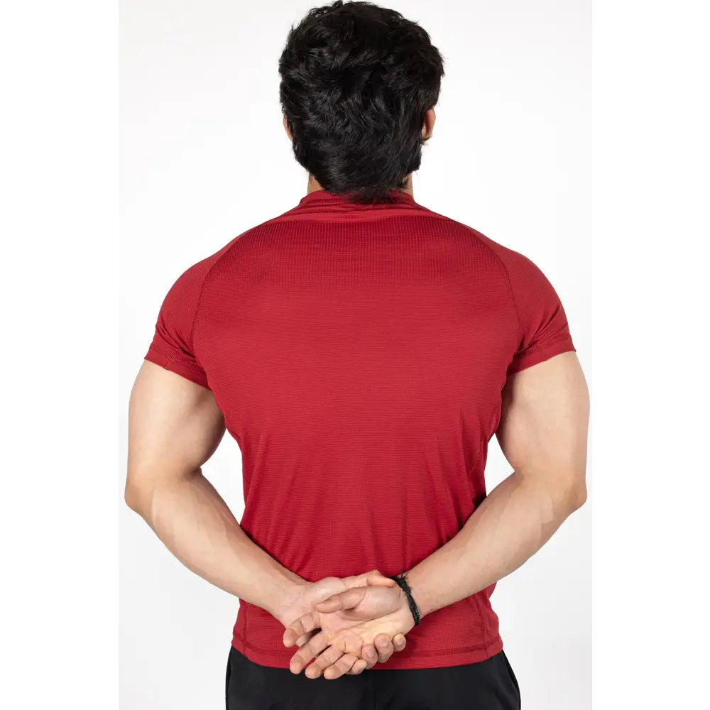 Checks T-shirt Maroon - Tshirts