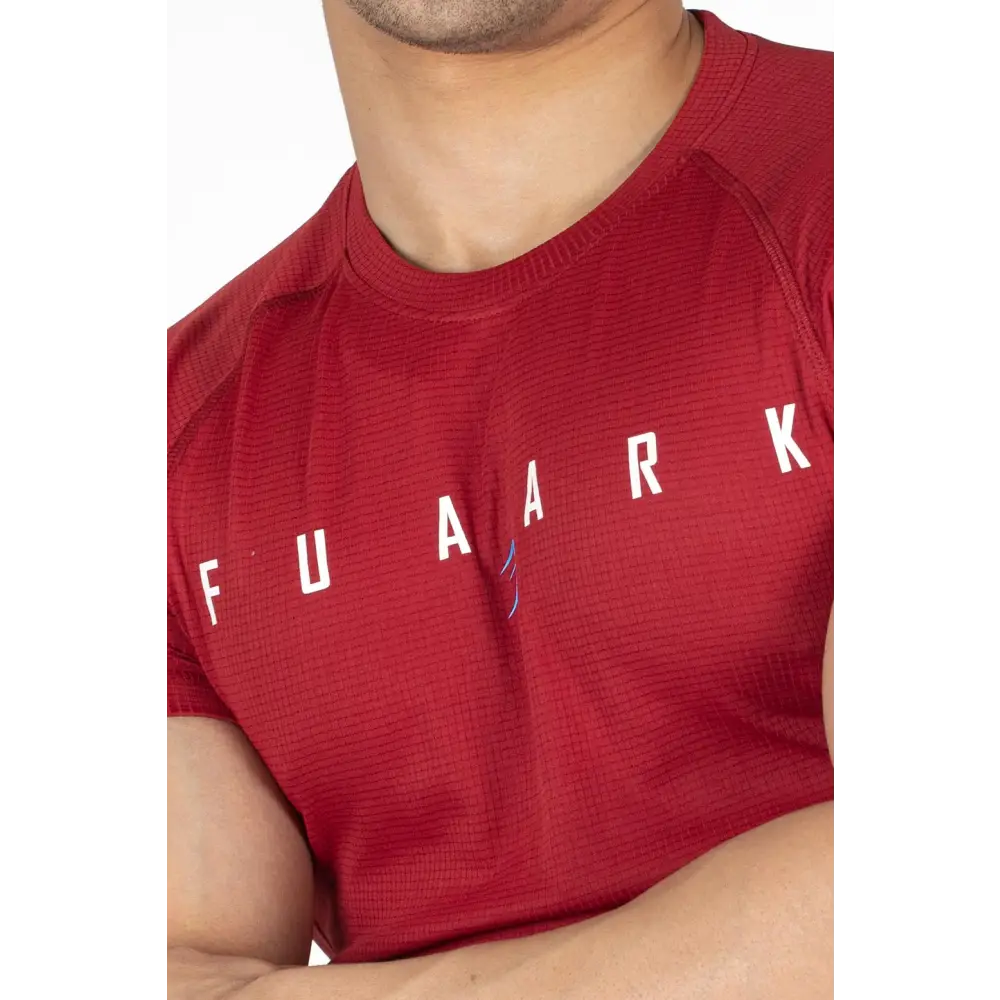 Checks T-shirt Maroon - Tshirts