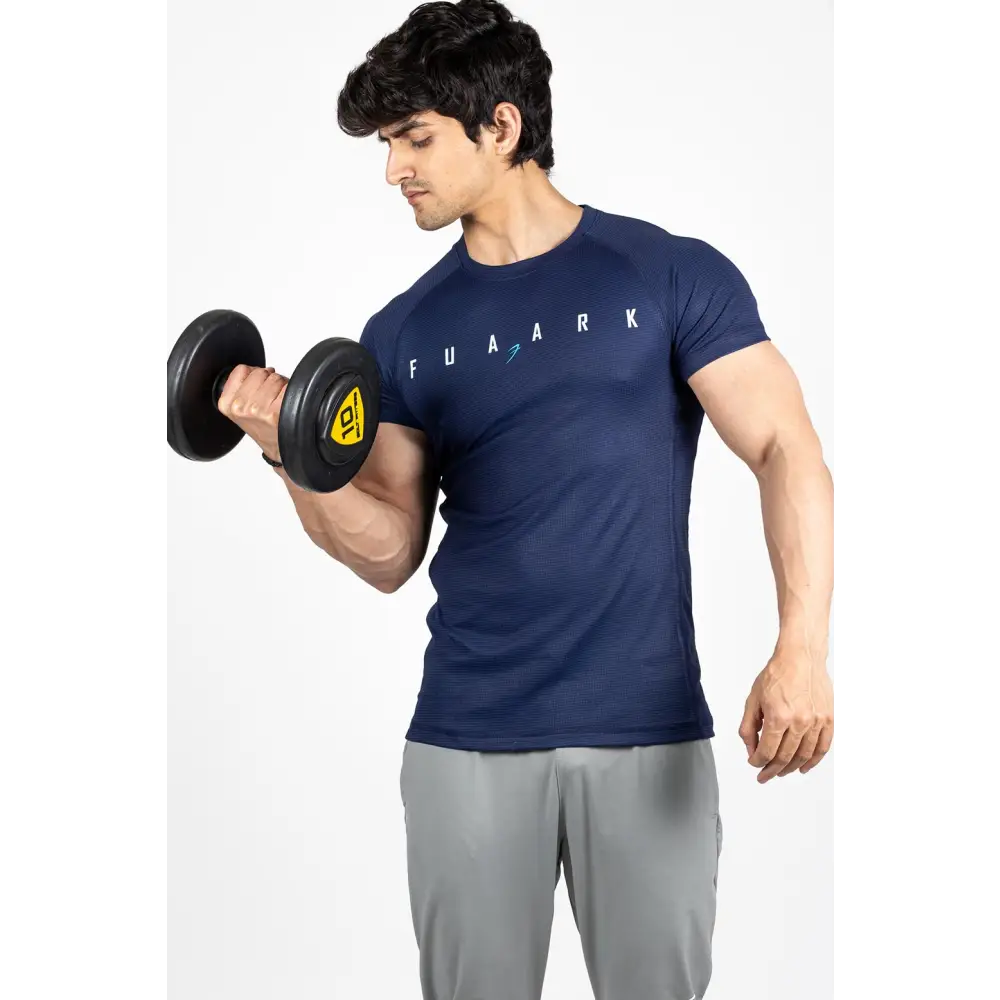Checks T-shirt Navy - Tshirts