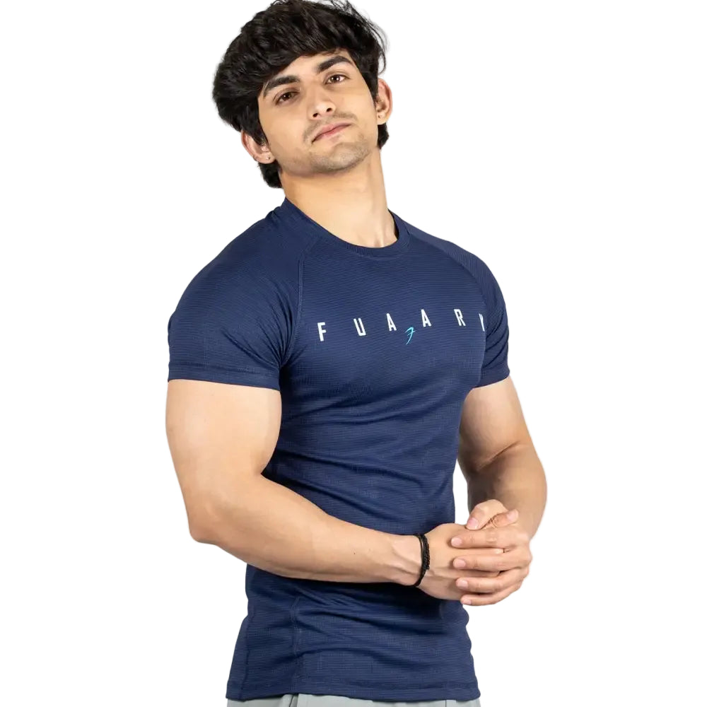 Checks T-shirt Navy - Tshirts