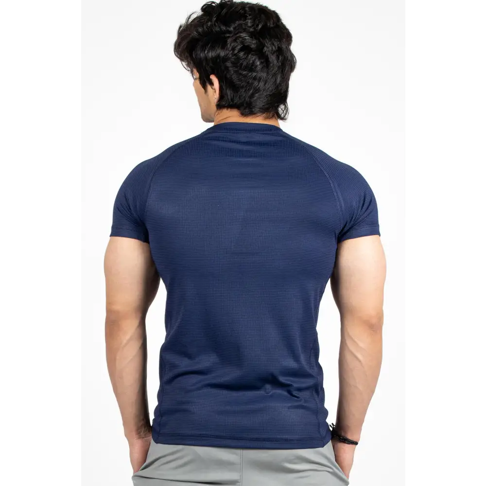 Checks T-shirt Navy - Tshirts