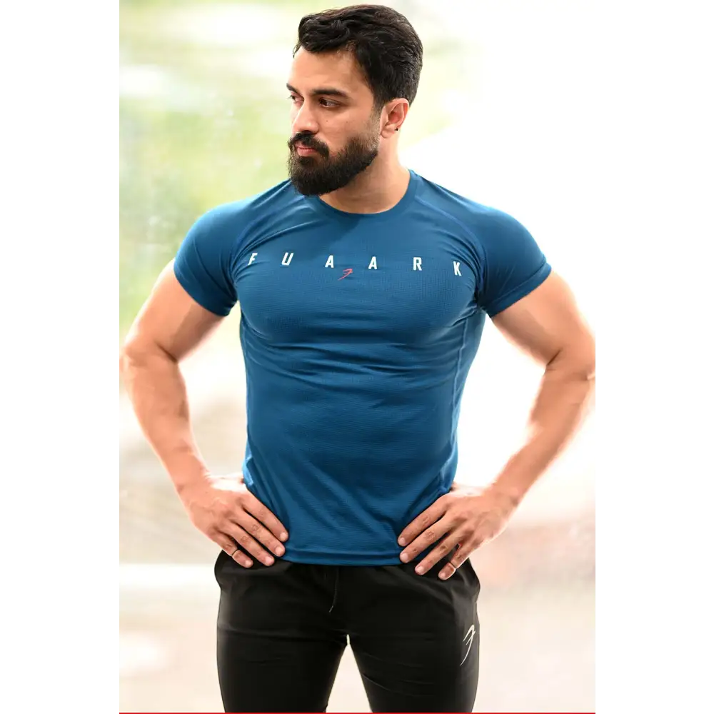 Checks T-shirt Teal - Tshirts