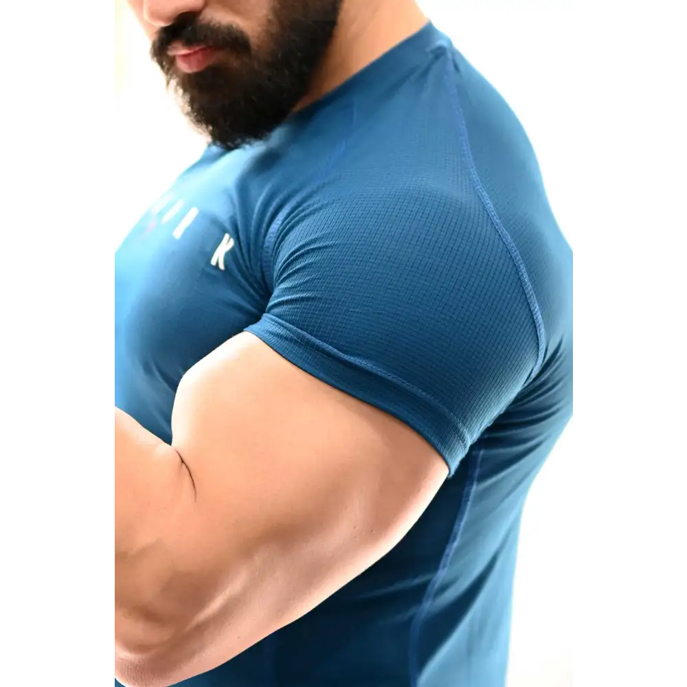 Checks T-shirt Teal - Tshirts