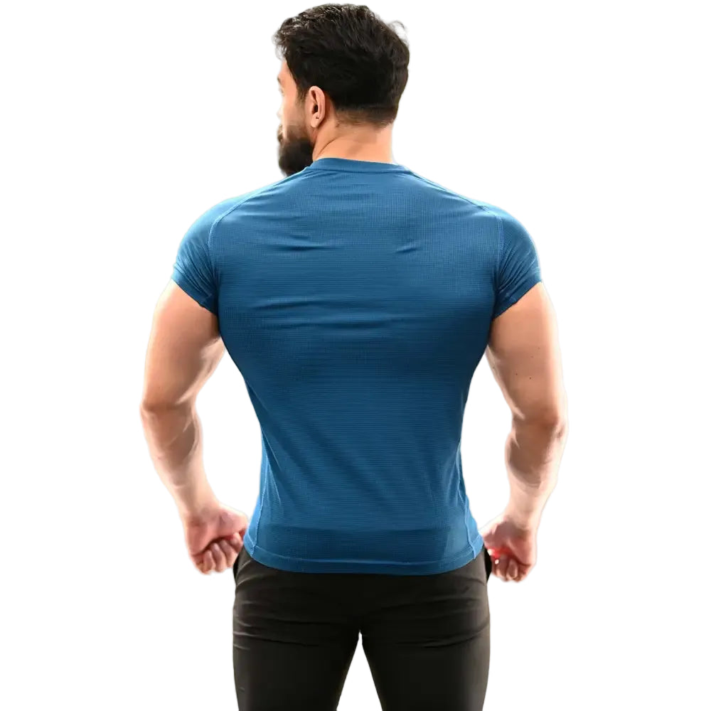 Checks T-shirt Teal - Tshirts