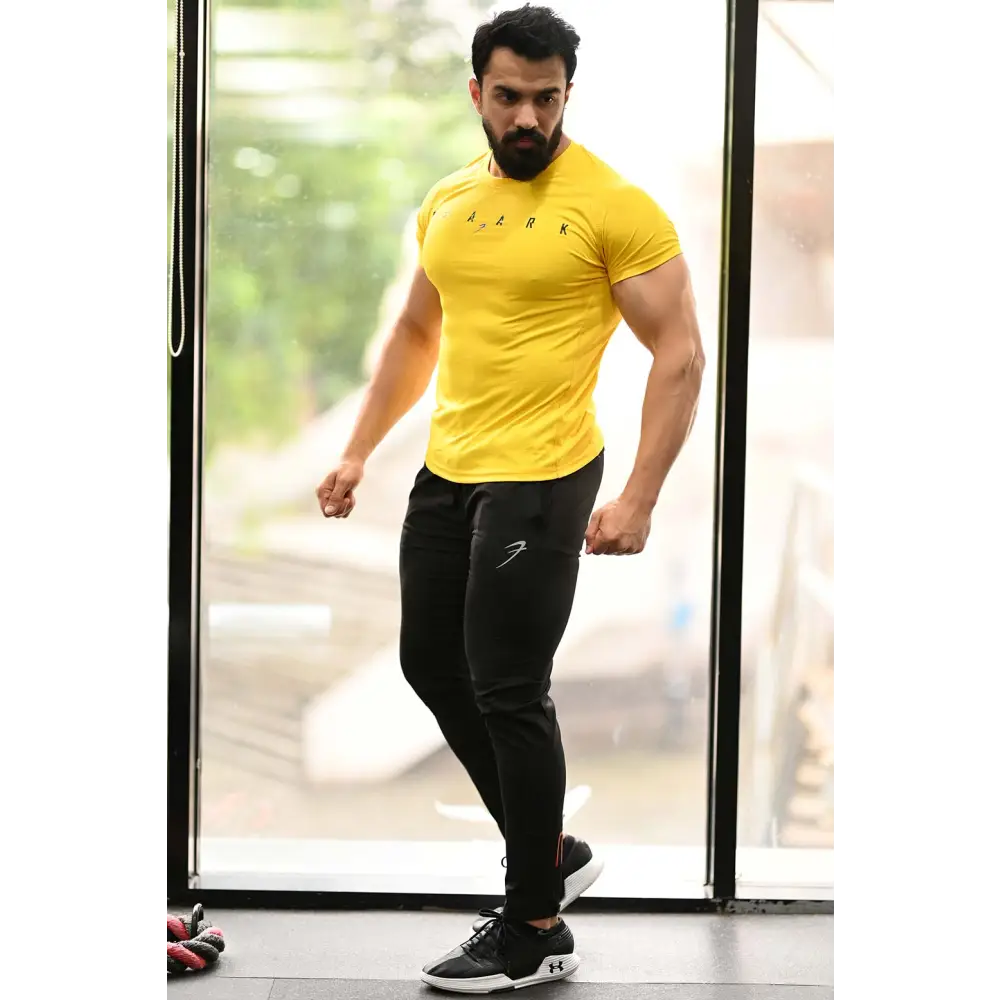 Checks T-shirt Yellow - Tshirts