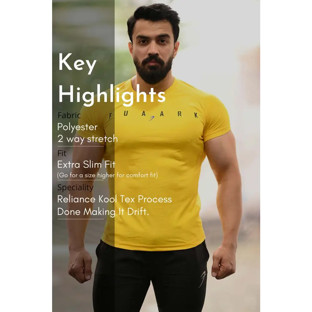 Checks T-shirt Yellow - Tshirts