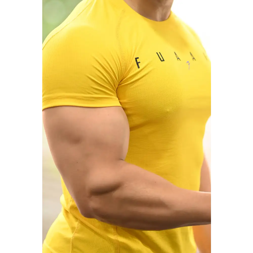Checks T-shirt Yellow - Tshirts