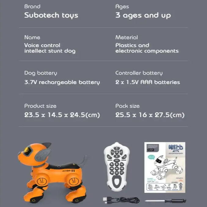Children’s Toy Remote Control Intelligent Robot Dog DIY programming voice interactive electronic pet dog robot model