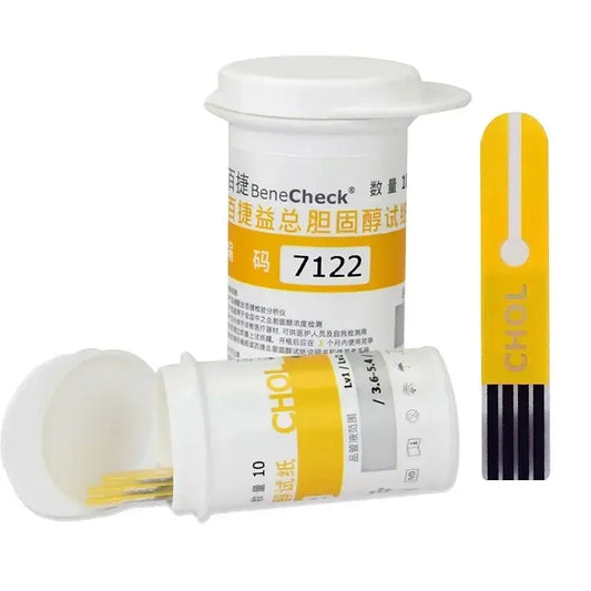 Cholesterol Test Strips – Total Cholesterol Home Test (25pcs) - Cholesterol Test Strip - HBC
