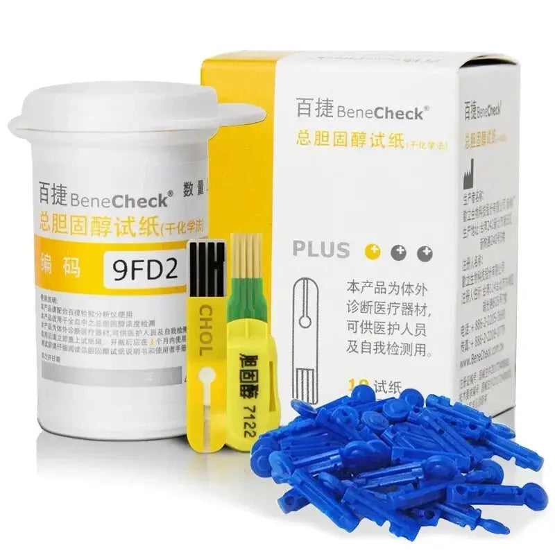 Cholesterol Test Strips – Total Cholesterol Home Test (25pcs) - Cholesterol Test Strip - HBC
