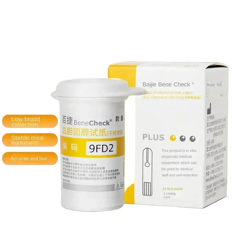 Cholesterol Test Strips – Total Cholesterol Home Test (25pcs) - Cholesterol Test Strip - HBC
