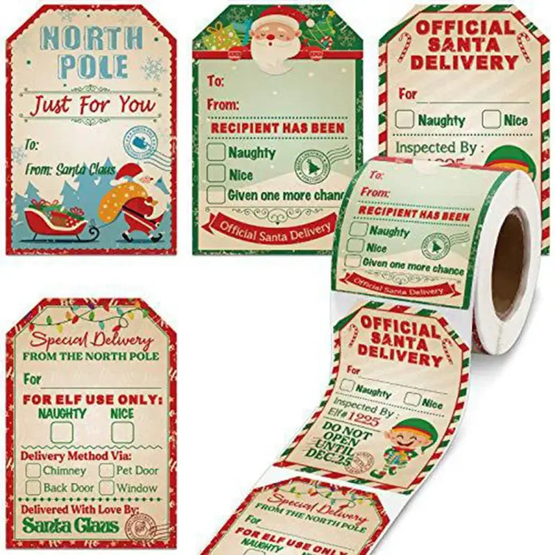 Christmas Gift Labels (200pcs) - Style A - SS