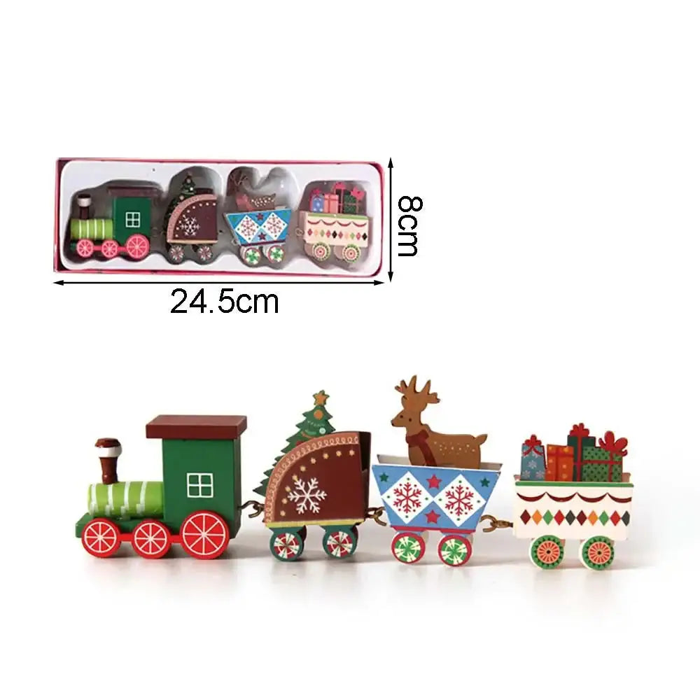 Christmas Wooden Train - Colorful Style B - SS