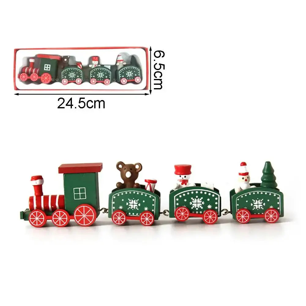 Christmas Wooden Train - Green Style A - SS