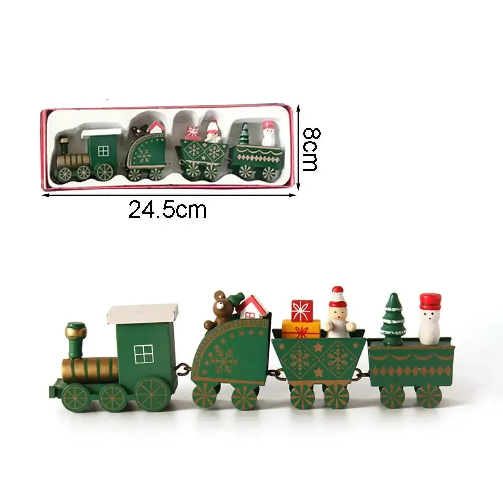 Christmas Wooden Train - Green Style B - SS